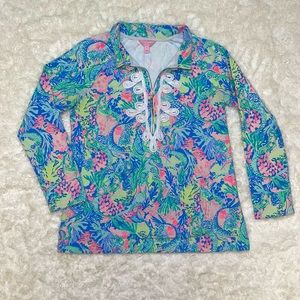 Lilly Pulitzer Skipper Tunic Popover UPF 50+ in Mermaids Cove